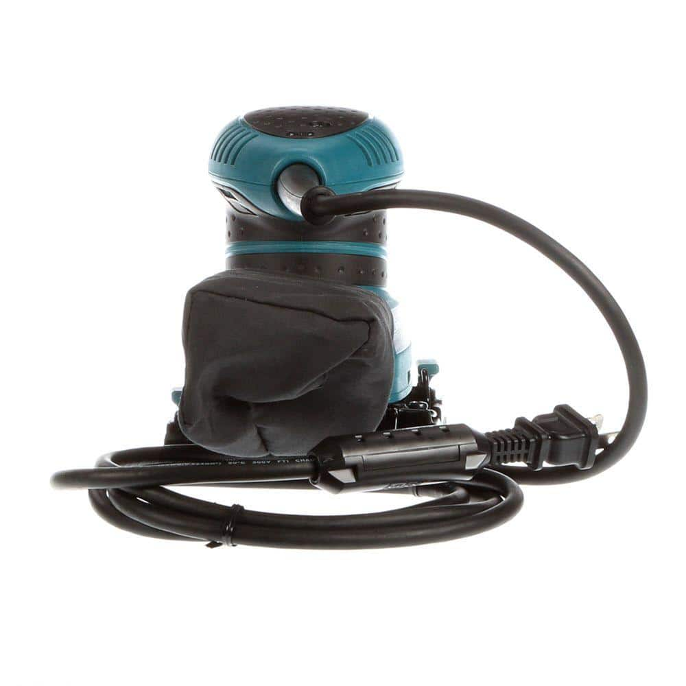 Makita 2 Amp Corded 1/4 Sheet Finishing Sander with 60G Paper, 100G Paper, 150G Paper, Dust Bag and Punch Plate BO4556