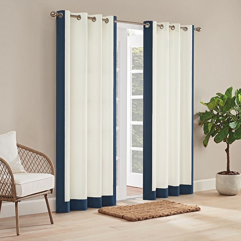 Waverly Hampton Indoor/Outdoor Border Window Curtain