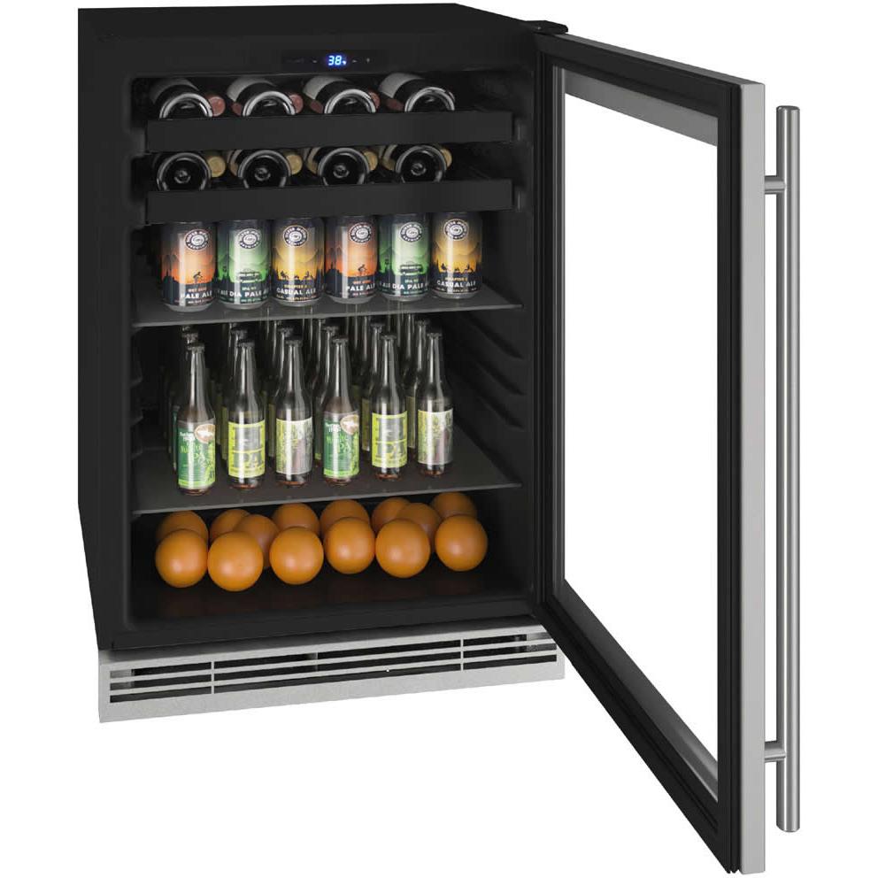 U-Line 5.5 cu. ft. Built-In Beverage Center with Door Lock UHBV124-SG31A