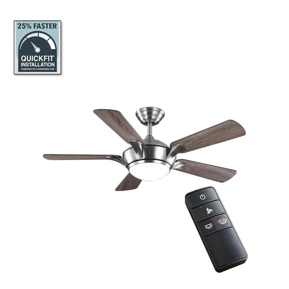 Home Decorators Collection Chelton 46 in. White Color Changing Integrated LED Brushed Nickel Ceiling Fan with Light Kit and Remote Control 59246