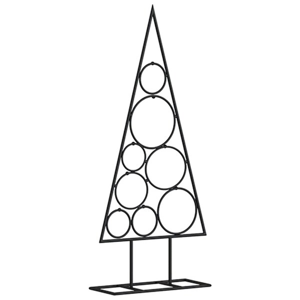 vidaXL Metal Christmas Tree for Decoration Black