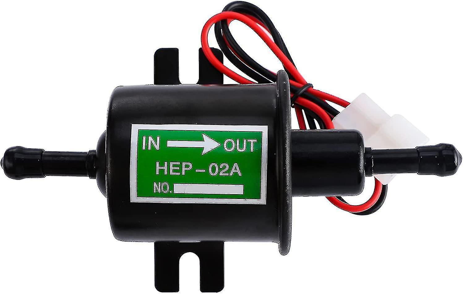 Universal 12v Electric Petrol Pump - 4-7psi Current 1.0-2.0a Inlet And Outlet Diameter 8mm (5/16