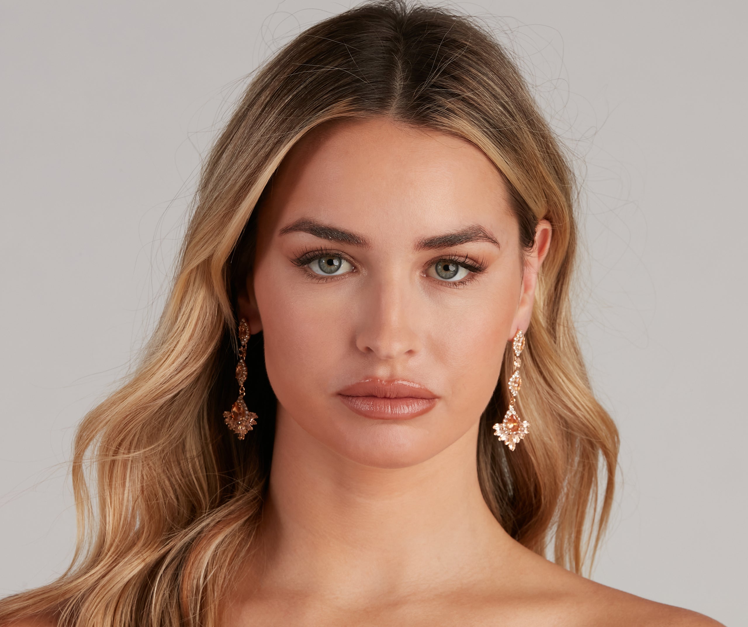 French Glam Linear Drop Earrings