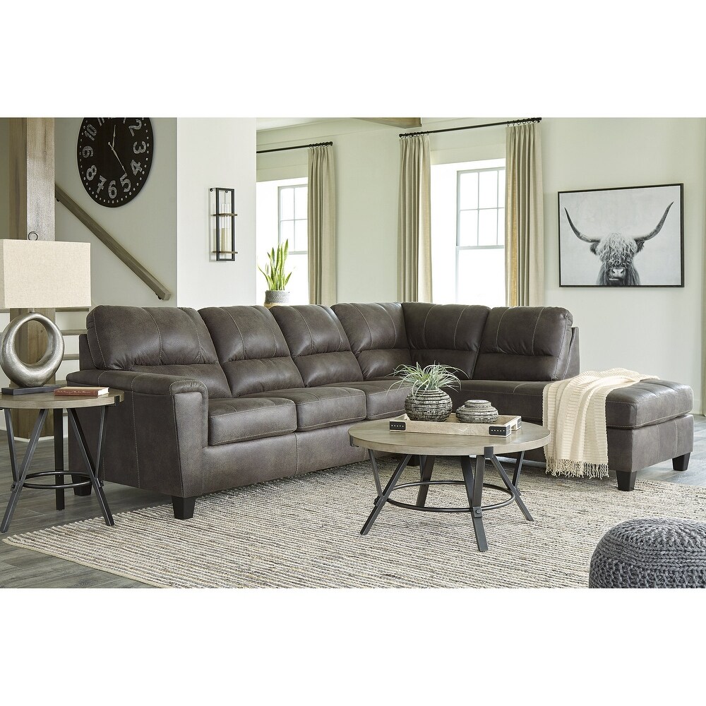 Signature Design by Ashley Navi 2 Piece Sectional with Chaise   117\