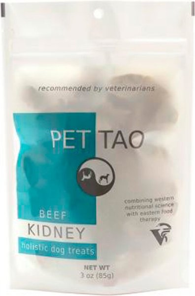 PET TAO Beef Kidney Freeze-Dried Dog Treats， 3-oz bag