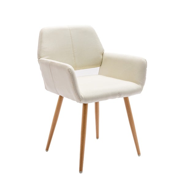 Modern Accent Chairs Fabric Upholstered with Metal Legs