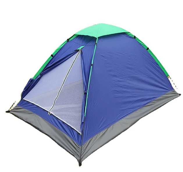 good quality cheap price 2 peolple  single layer  waterproof dome family camping tent for backpacking and hiking