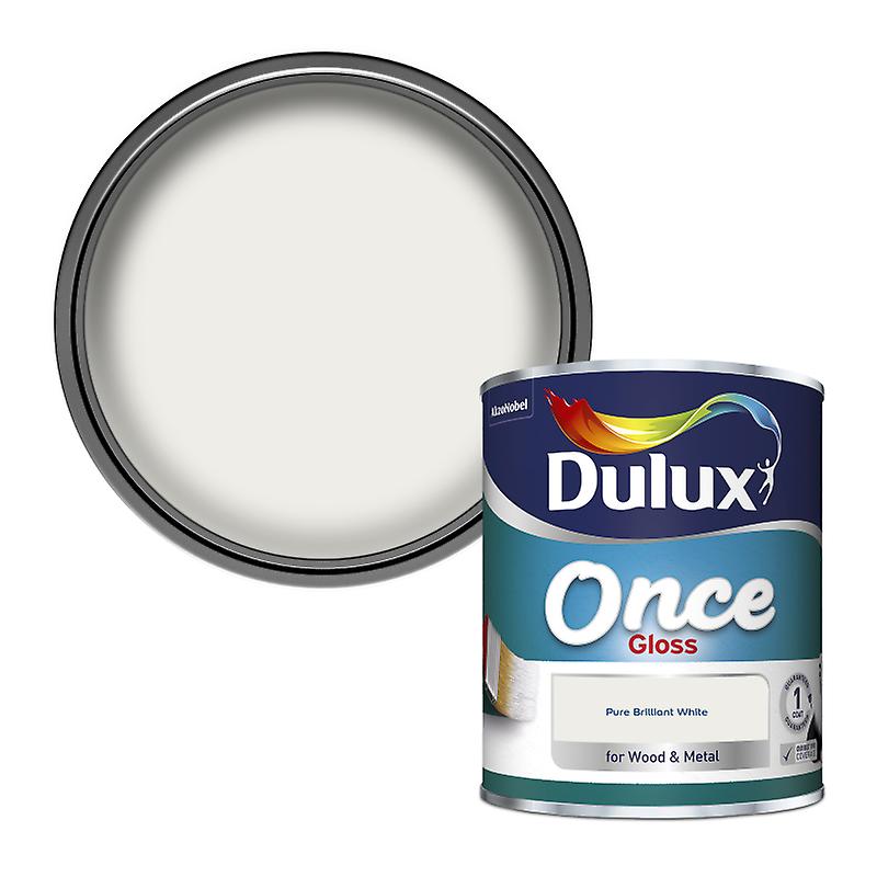 Dulux Once Gloss Paint 750ml White