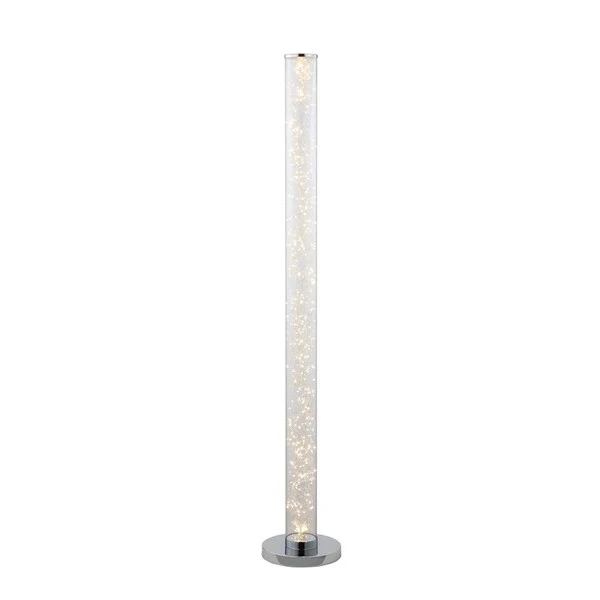 49 In. Exposed Rope LED Minari Clear Column Floor Lamp