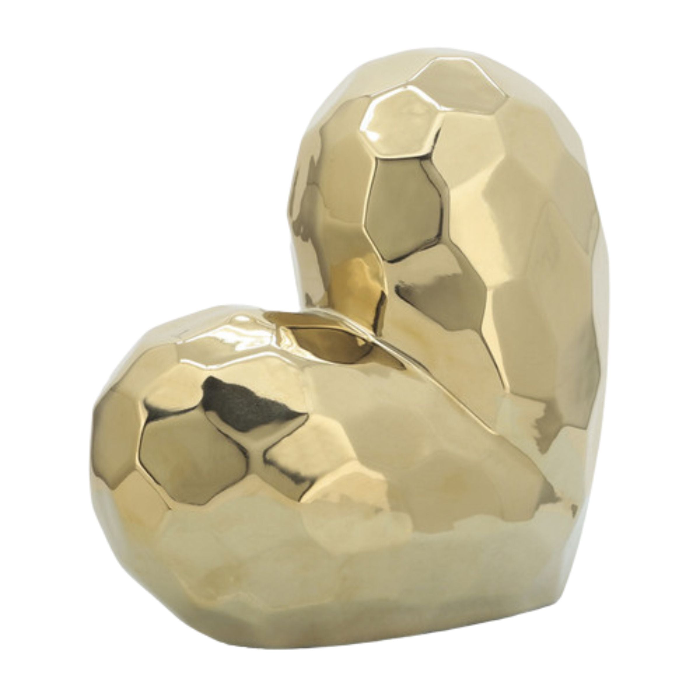 Gold Ceramic Heart 13216-01