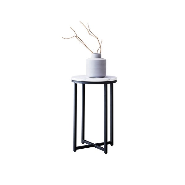 TiramisuBest Marble side table or end table for the living room