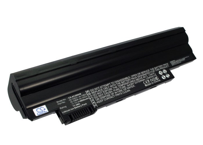 Acer Aspire One 522 Aspire One 522 Aspire 6600mAh Replacement Battery BatteryClerkcom Laptop and Notebook