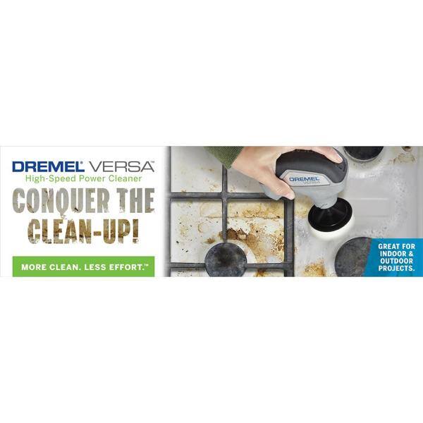 Dremel Versa 4V Cordless Li-Ion Power Scrubber Cleaning Tool Kit with Power Scrubber 15Pc Mega Accessory Kit PC10-04+PC501