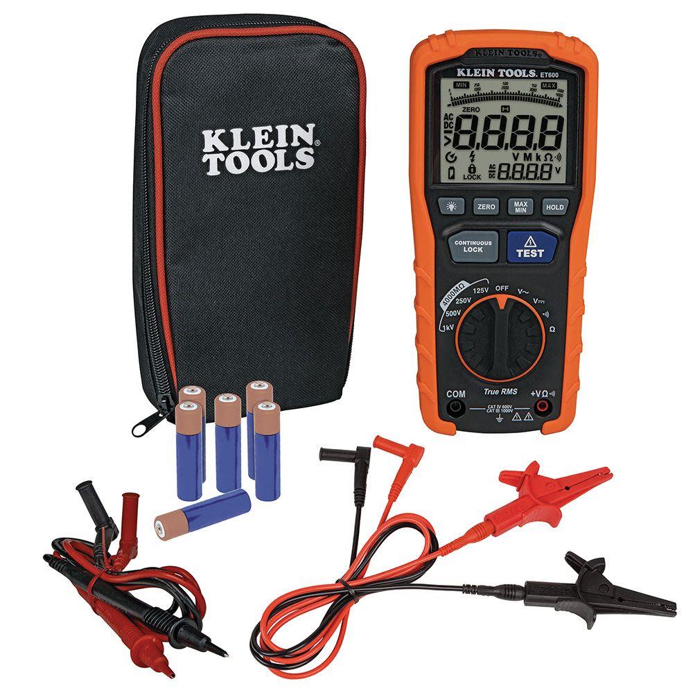 Klein Tools Insulation Resistance Tester ET600 from Klein Tools