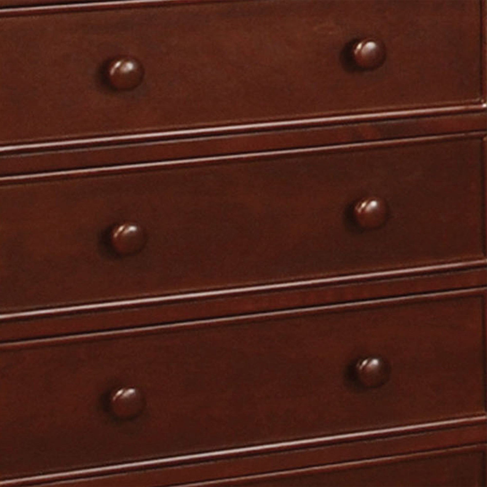 Furniture of America Geniet Transitional 5-Drawer Chest, Cherry