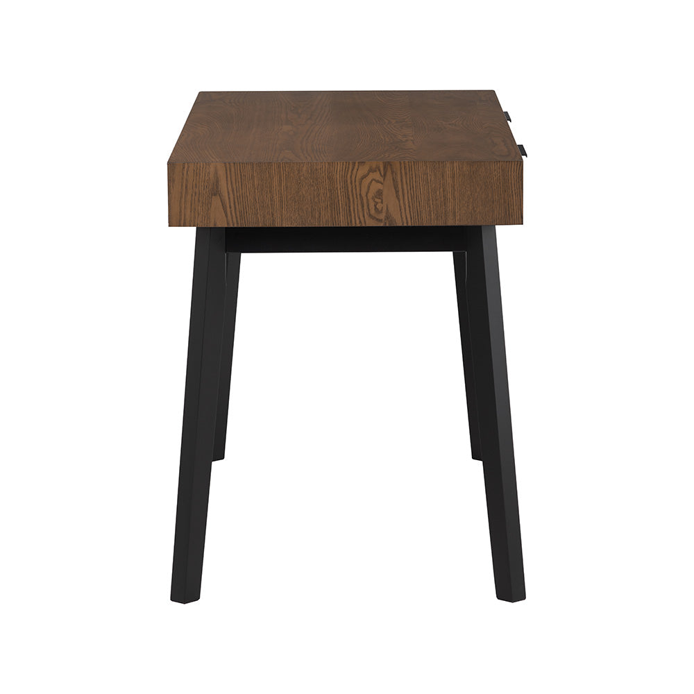 MALTON Study Desk 120cm - Black & Walnut