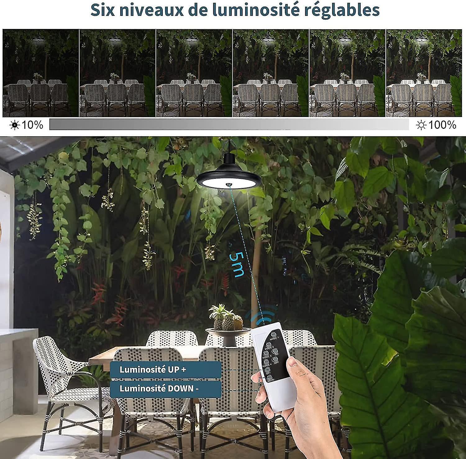 Solar Light，4modes，6brightness，with Motion Sensor，remote Control，white Light