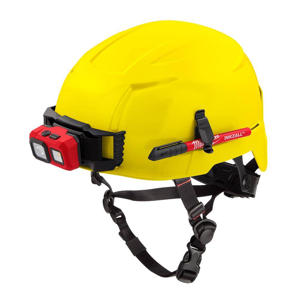 MW BOLT Yellow Type 2 Class E Non-Vented Safety Helmet 48-73-1303