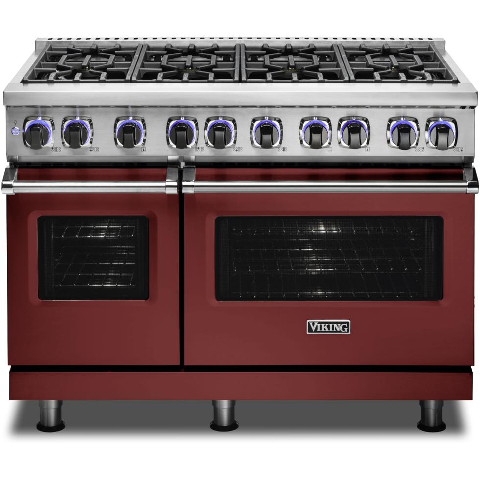 Viking 48-inch Freestanding Dual-Fuel Range with Elevation Burners CVDR7482-8BRELP