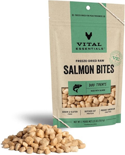 Vital Essentials Wild Alaskan Salmon Freeze-Dried Raw Dog Treats