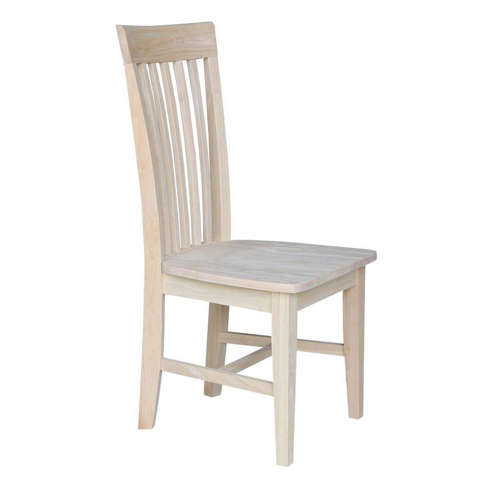 International Concepts Unfinished Wood Mission Dining Chair (Set of 2) C-465P