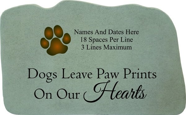 Kay Berry Dogs Leave Pawprints Pawprint Personalized Stone