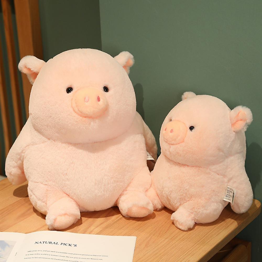 Chubby Pig Plush Pink Piggy Toy Soft Piglet Stuffed Animals Fat Pig Plushie Cute Piggy Plush Dolls Gifts Easter Xmas，9inch