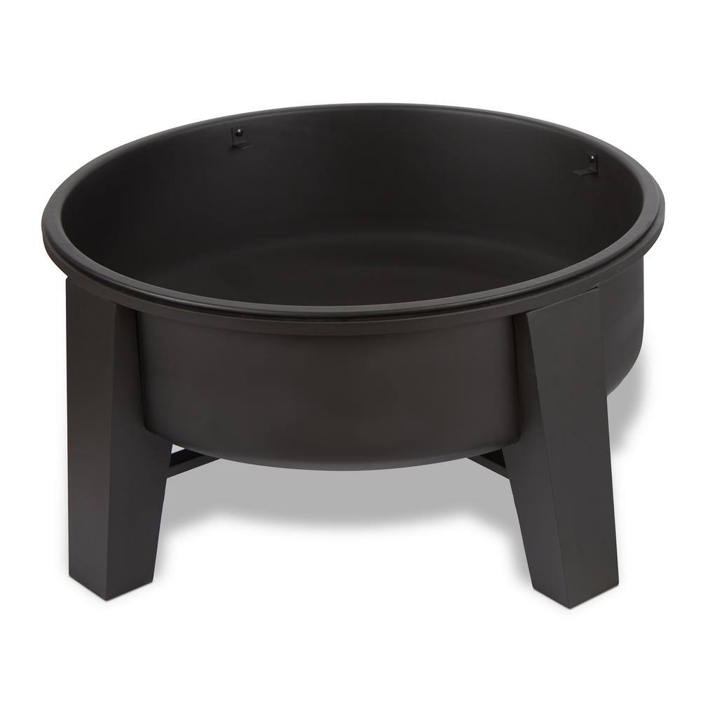 Forsyth 35 in. Outdoor Iron Wood-Burning Fire Pit 360-BK