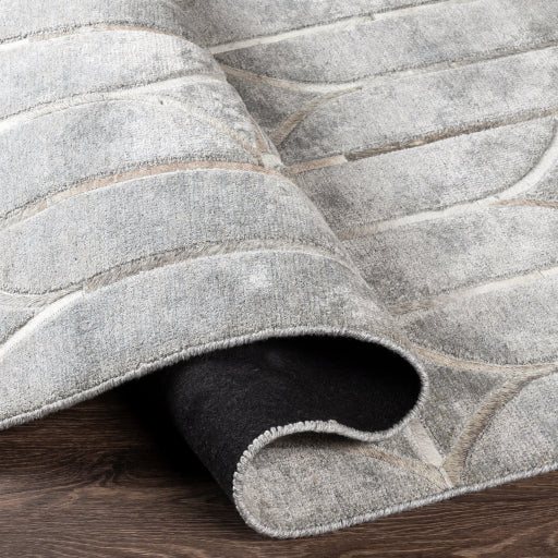 Eloquent Viscose Modern Grey Rug