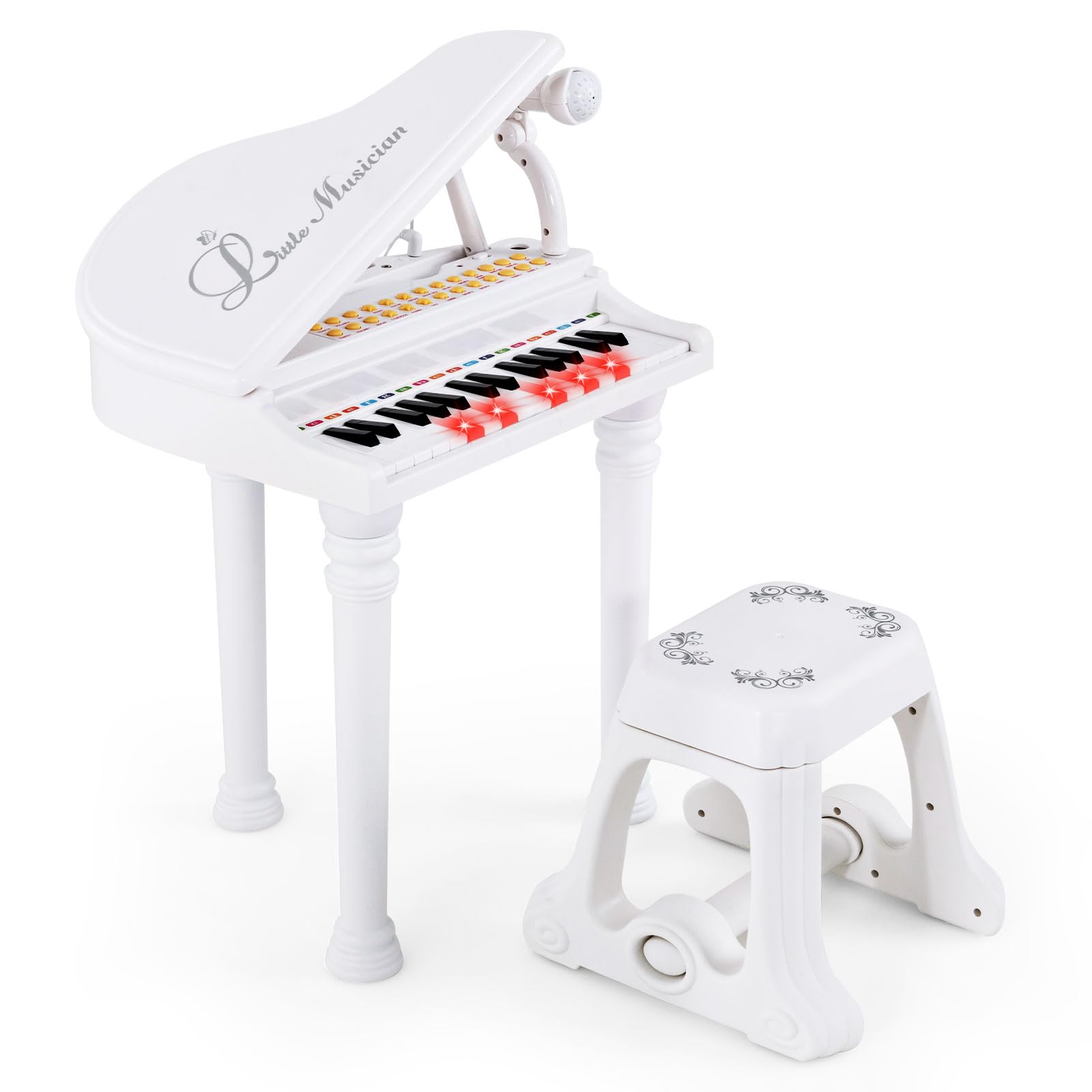 Costzon 31 Keys Kids Piano Keyboard with Stool