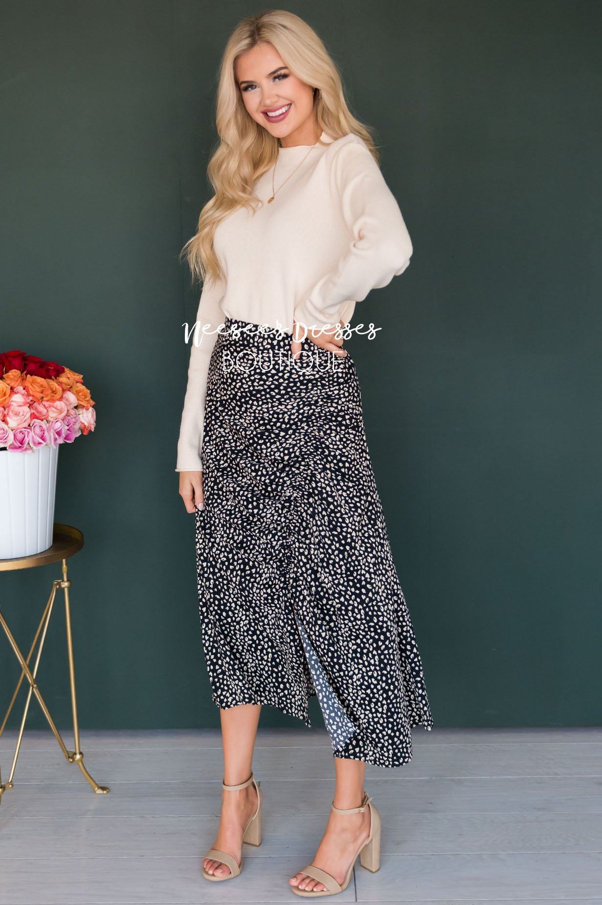 Love & Laughter Ruched Skirt