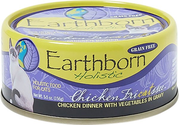 Earthborn Holistic Chicken Fricatssee Grain-Free Natural Adult Canned Cat Food