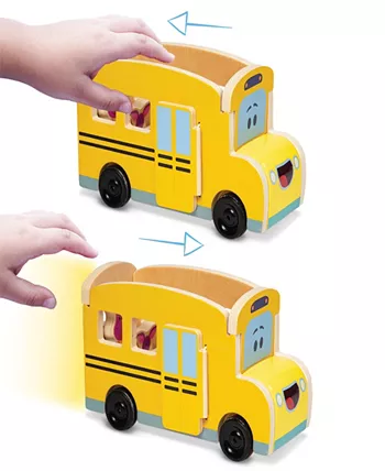 Melissa and Doug Blues Clues You Pull-Back School Bus Play Set  9 Piece