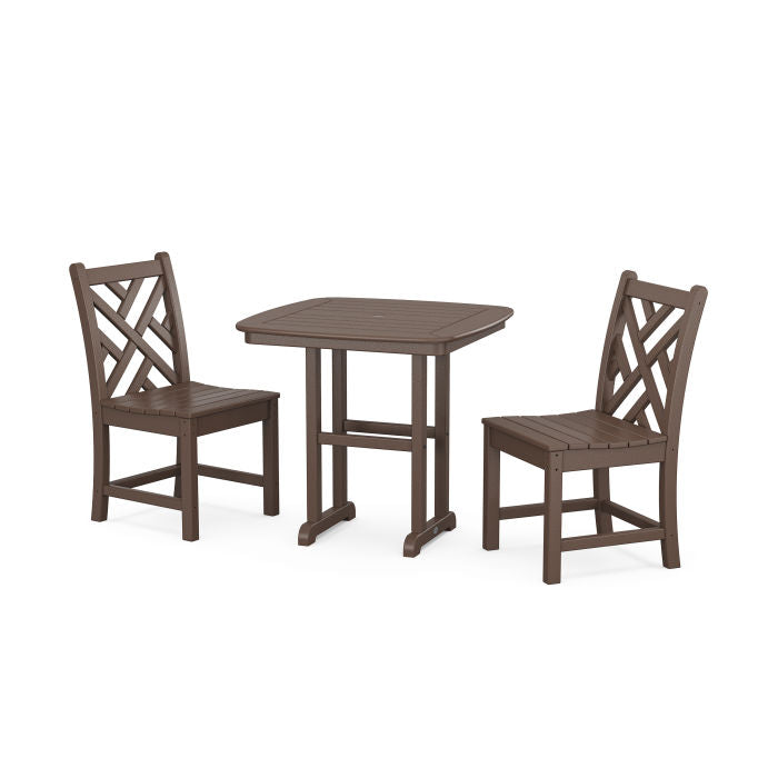 Polywood Chippendale Side Chair 3-Piece Dining Set PWS1203-1