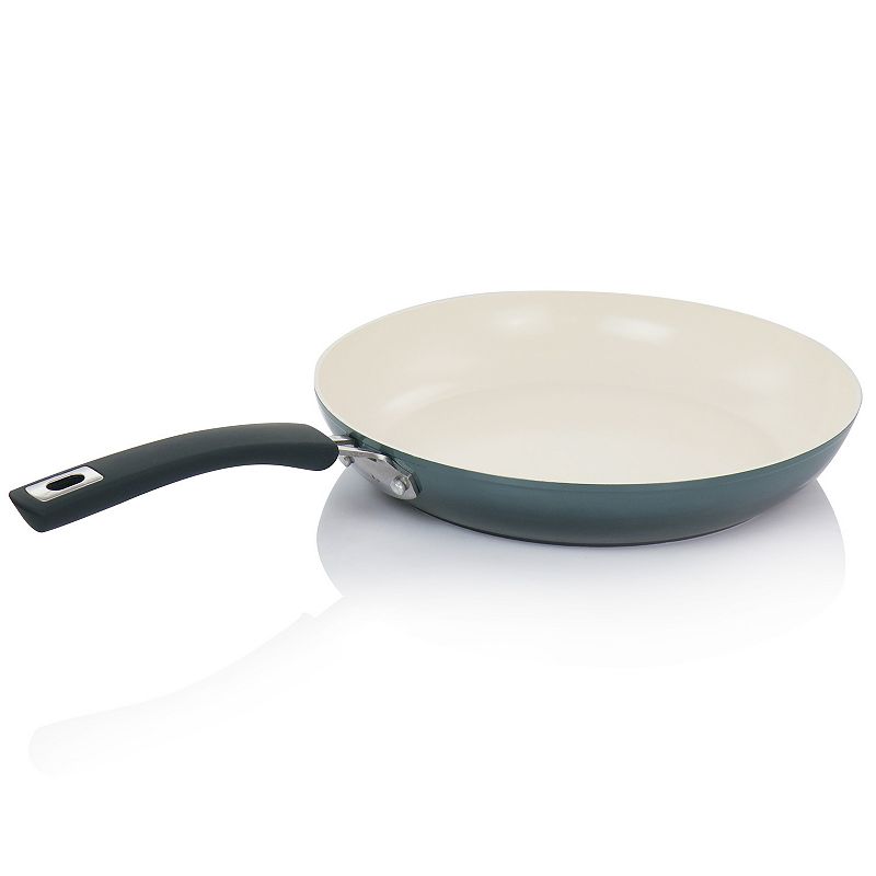 Oster Cocina Corbett 12 Inch Nonstick Aluminum Frying Pan in Gray