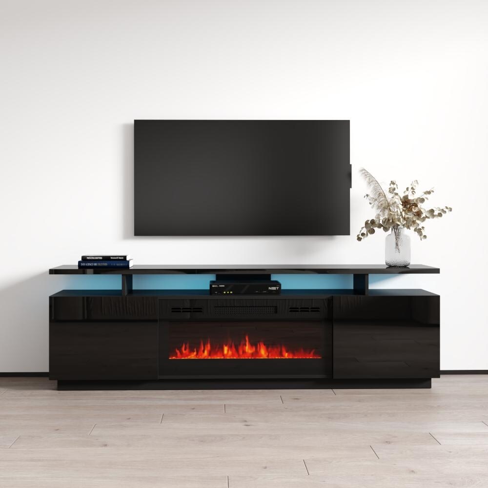 Meble Furniture Eva Modern TV Stand with Electric Fireplace