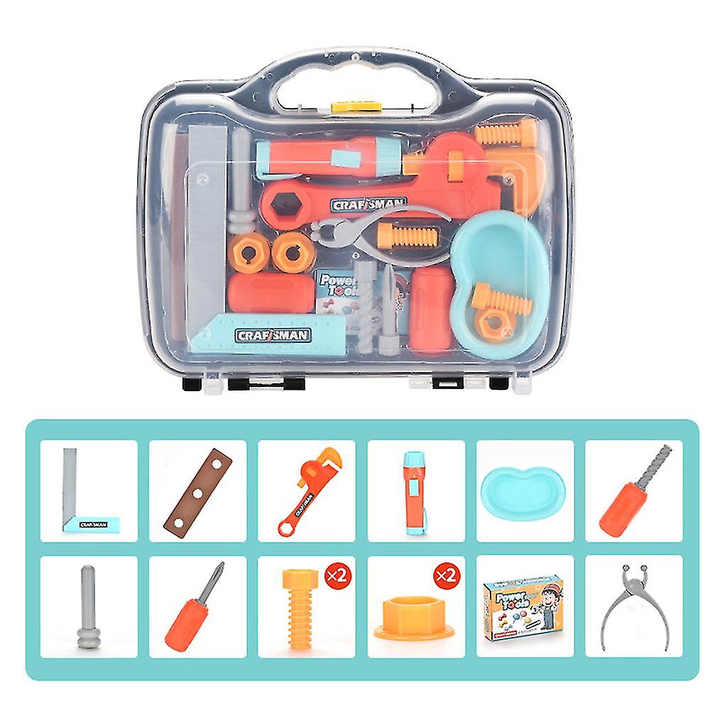 Kids Toy Tool Set Realistic Kids Construction Toy Include Drill， Sander Toy