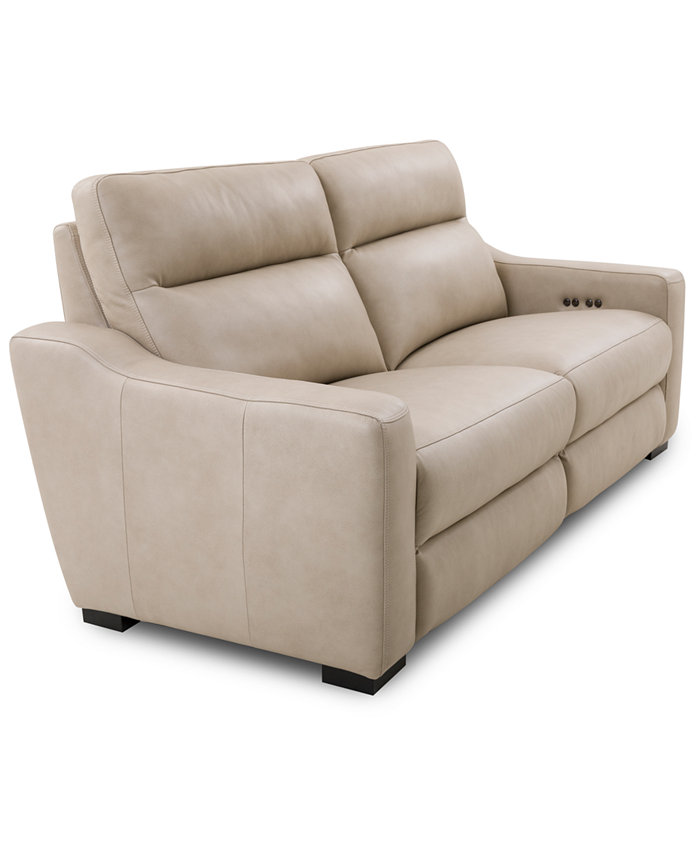 Furniture Gabrine 2-Pc. Leather Sofa with 2 Power Recliners