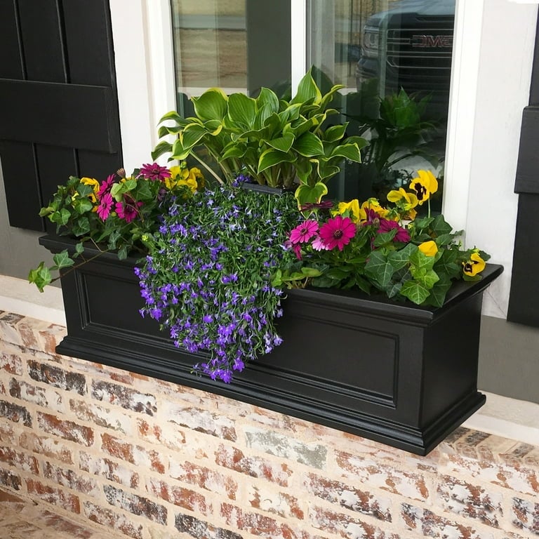 36 Inch Rectangle Polyethylene Window Box