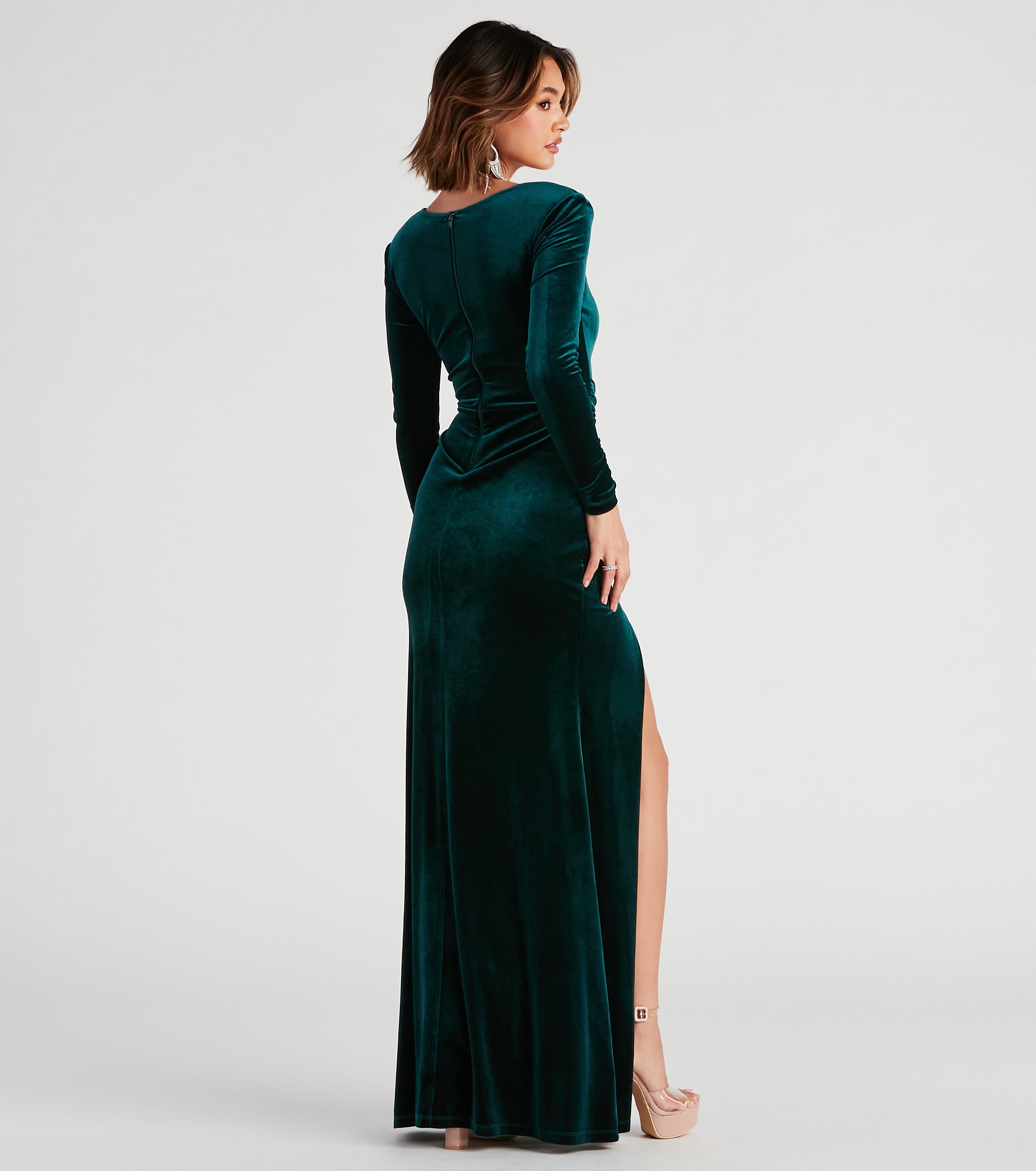 Mindy Formal Velvet Knot Dress