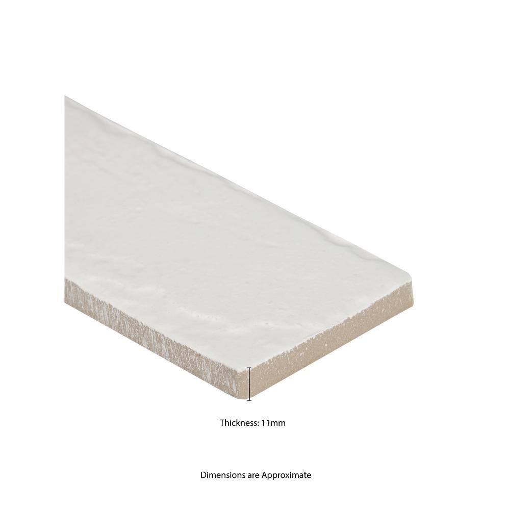 MSI Capella White Brick 2-13 in. x 10 in. Matte Porcelain Floor and Wall Tile (5.15 sq. ft.case) NCAPWHIBRI2X10