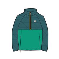 Trace Recycled Thermore® Insulated Jacket - Corsair Blue/ Jungle Green