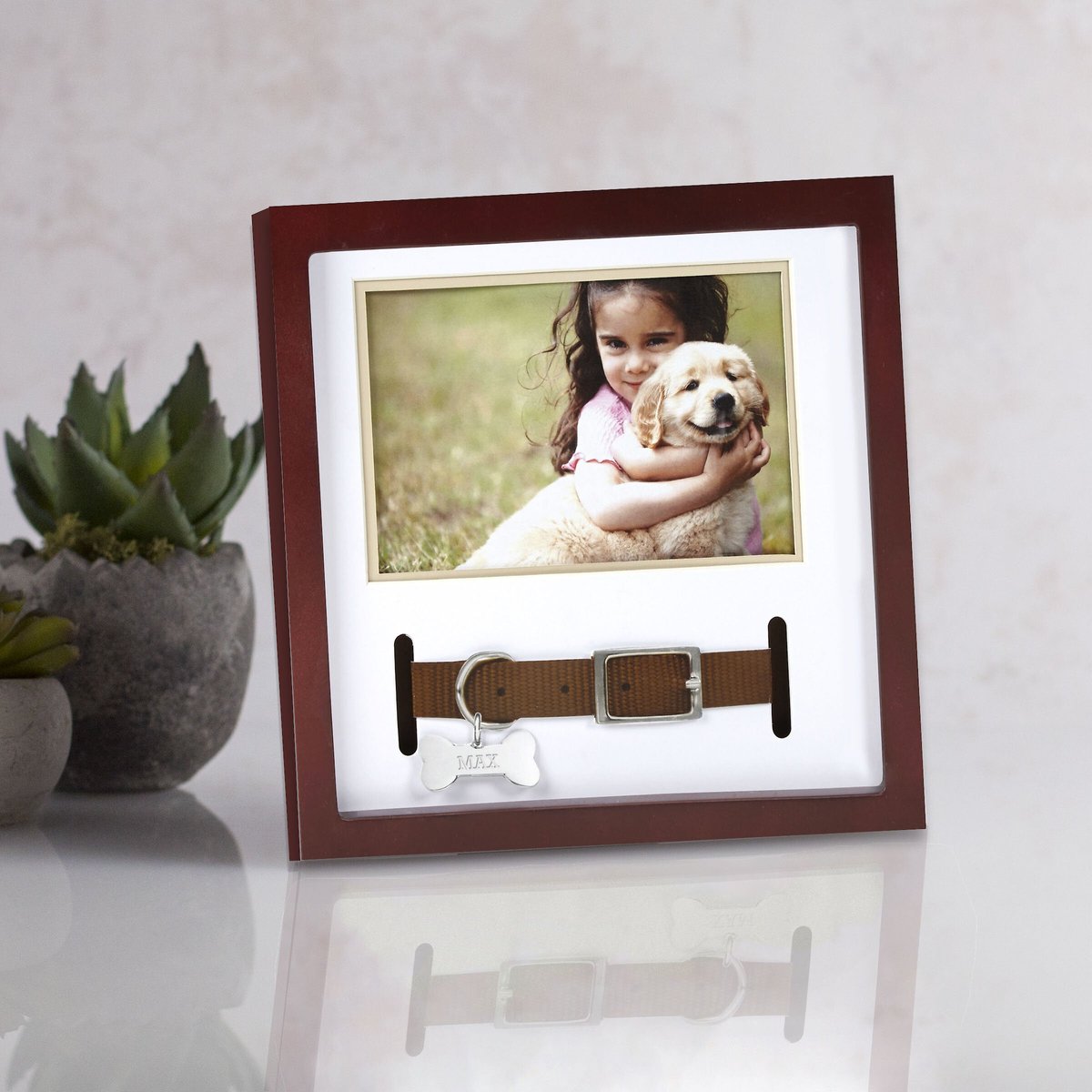 Pearhead Dog Collar Frame， 3 x 4.5 in