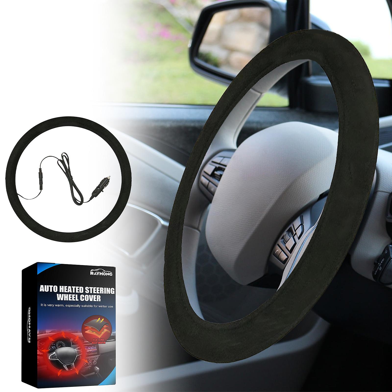 Heating Car Handlebar Sleeve Universal Steering Wheel Sleeve Steering Wheel Protective Sleeve Hand Warming Fast Heating