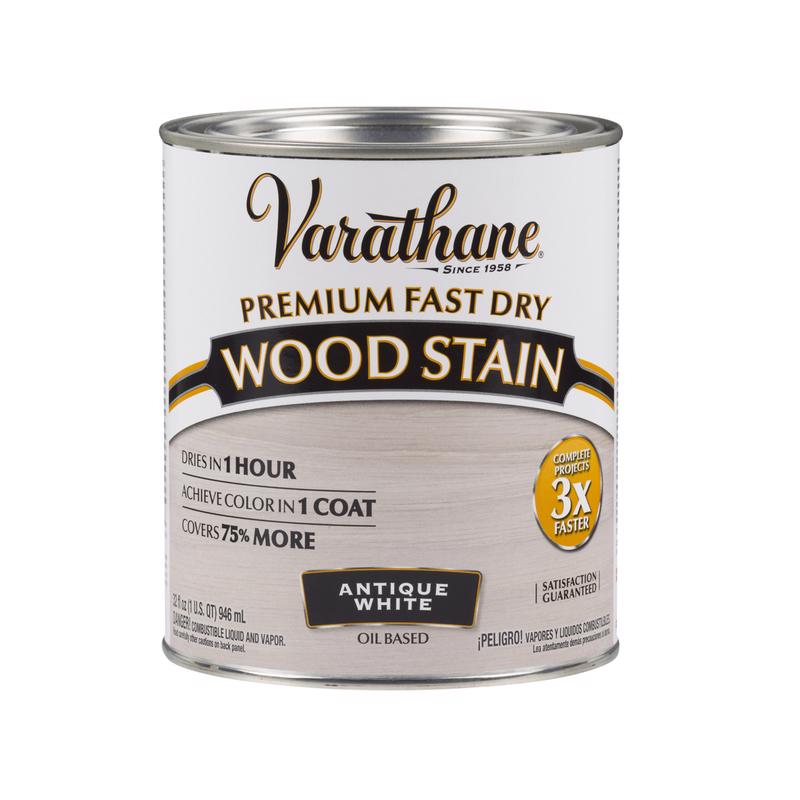 WOOD STN ANTQ WHITE QT