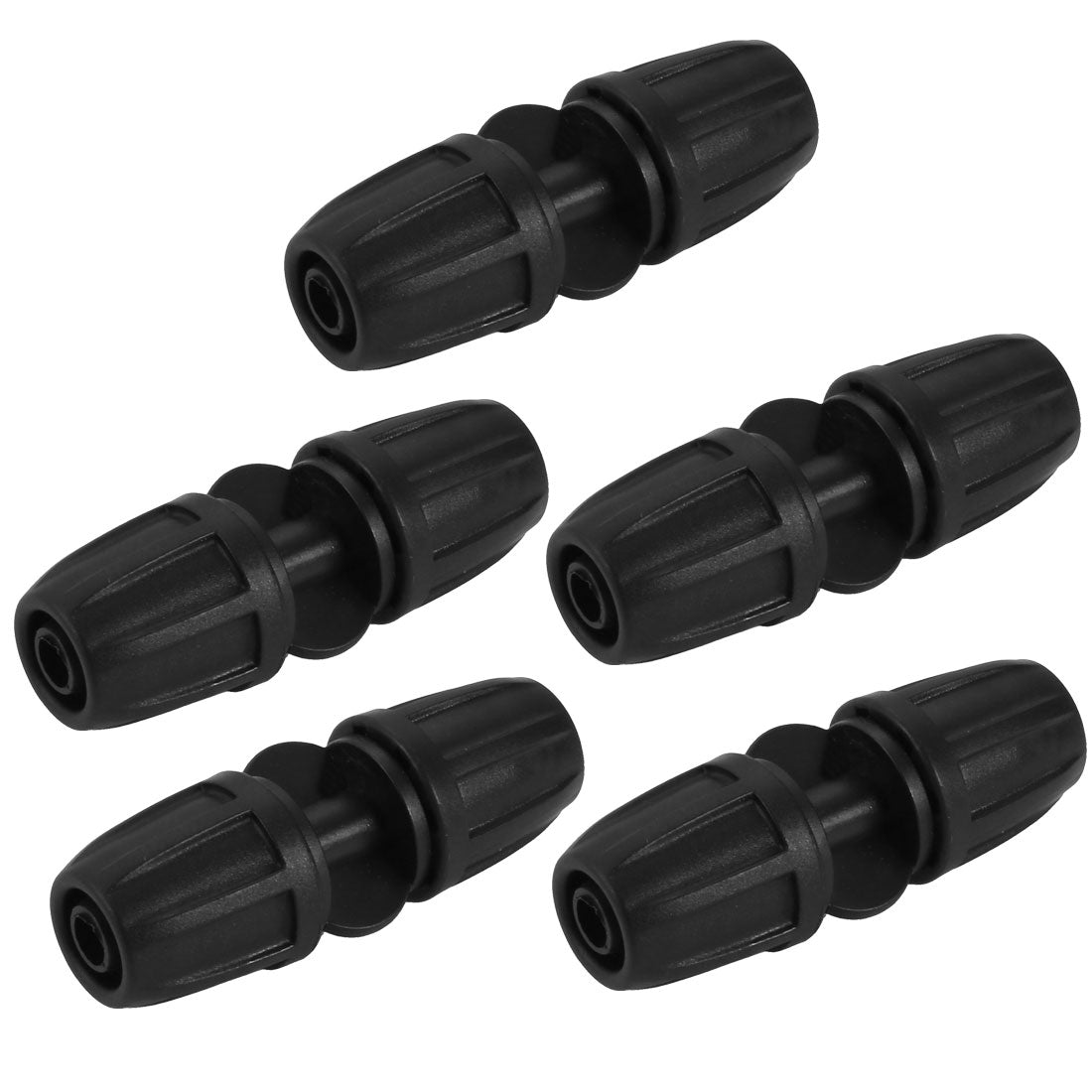 Unique Bargains 5Pcs 3/8'' to 3/8'' Drip Irrigation Tubing Coupling