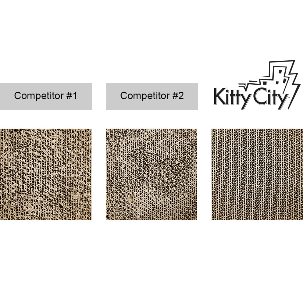 Kitty City XL Wide 3 Pack Corrugate Cat Scratcher Pads