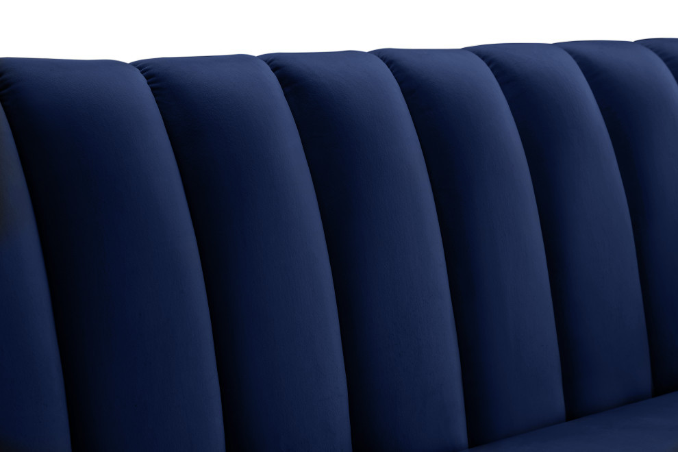 Dixie Velvet Upholstered Chair   Contemporary   Loveseats   by Meridian Furniture  Houzz