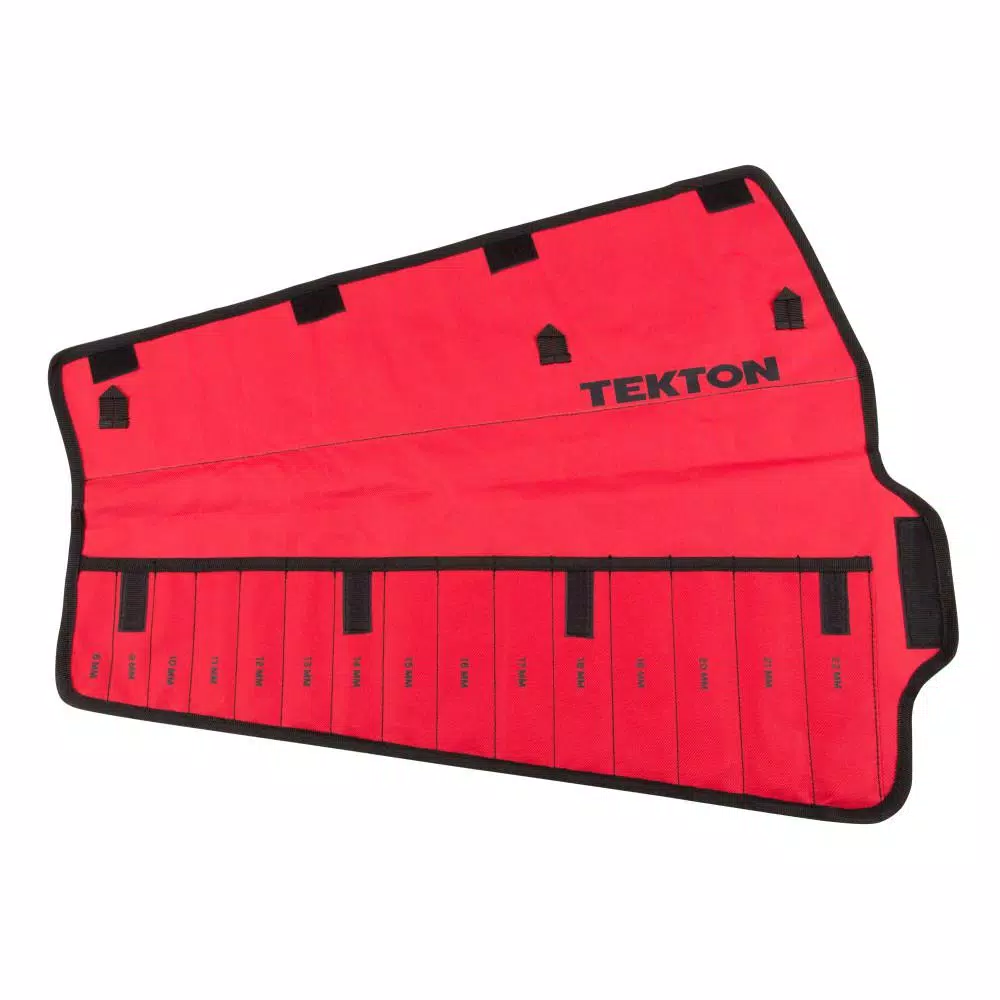 TEKTON 8 mm to 22 mm Combination Wrench Pouch (15-Tool) and#8211; XDC Depot