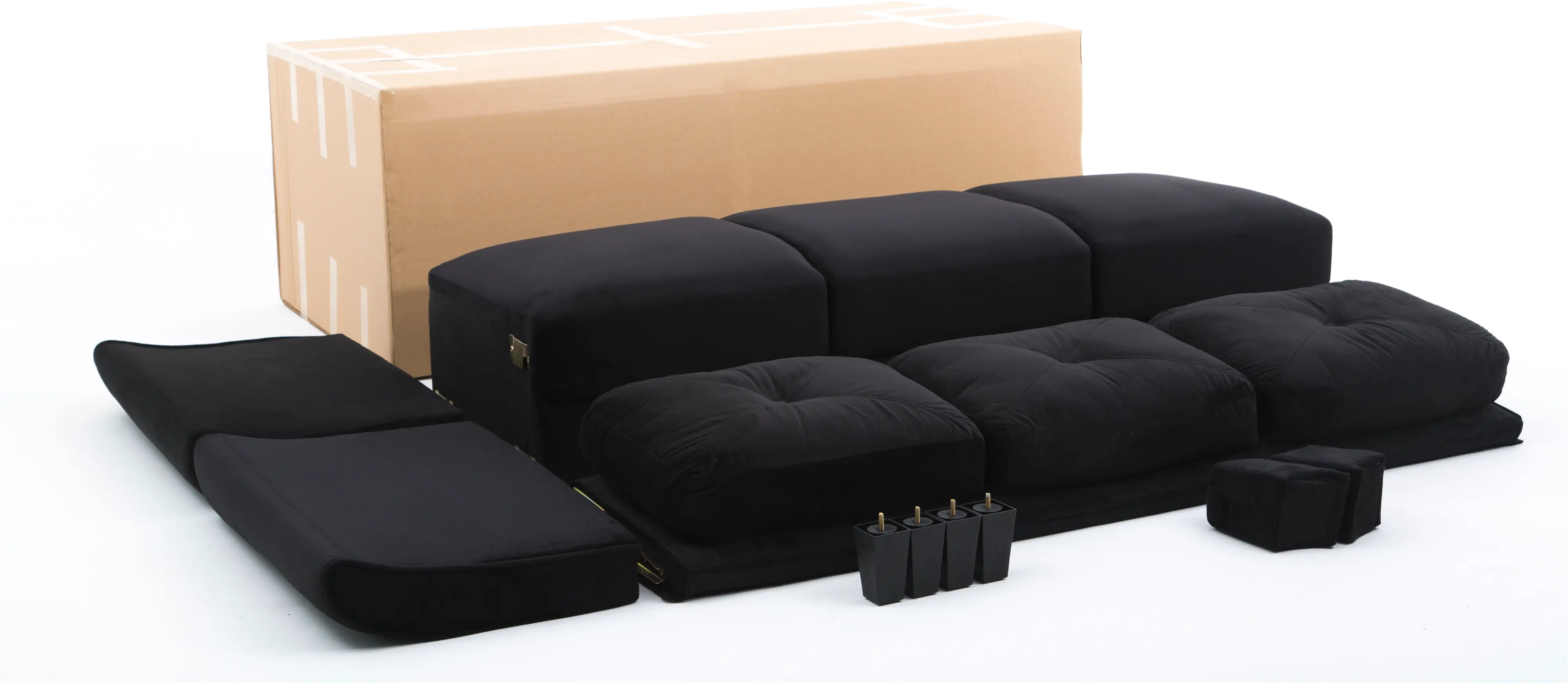 Harvard Black Loveseat